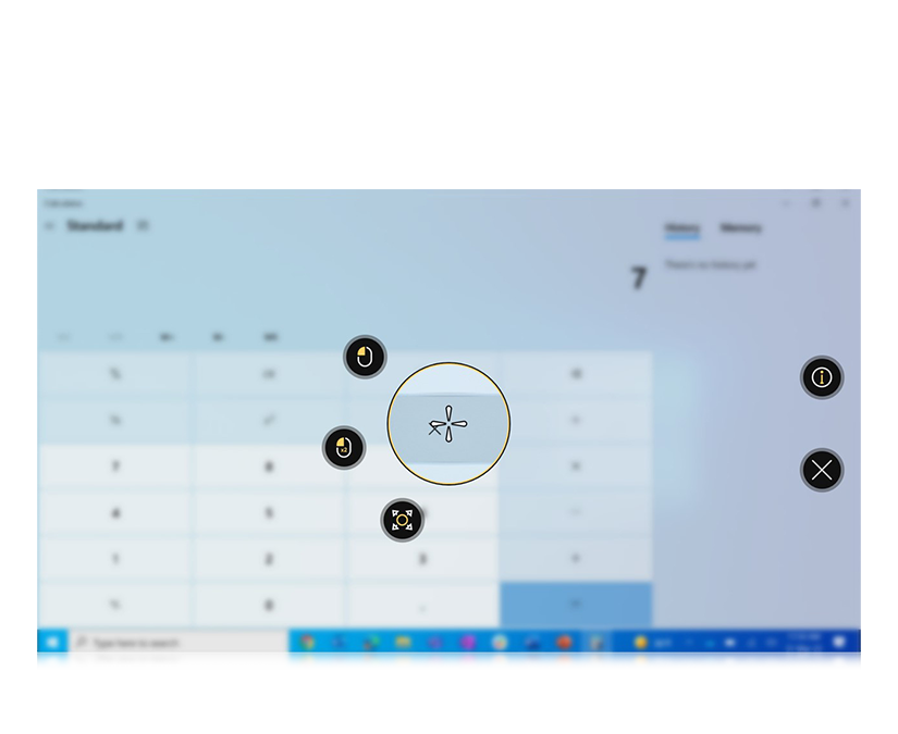Tobii Dynavox TD Control customised interaction menu options