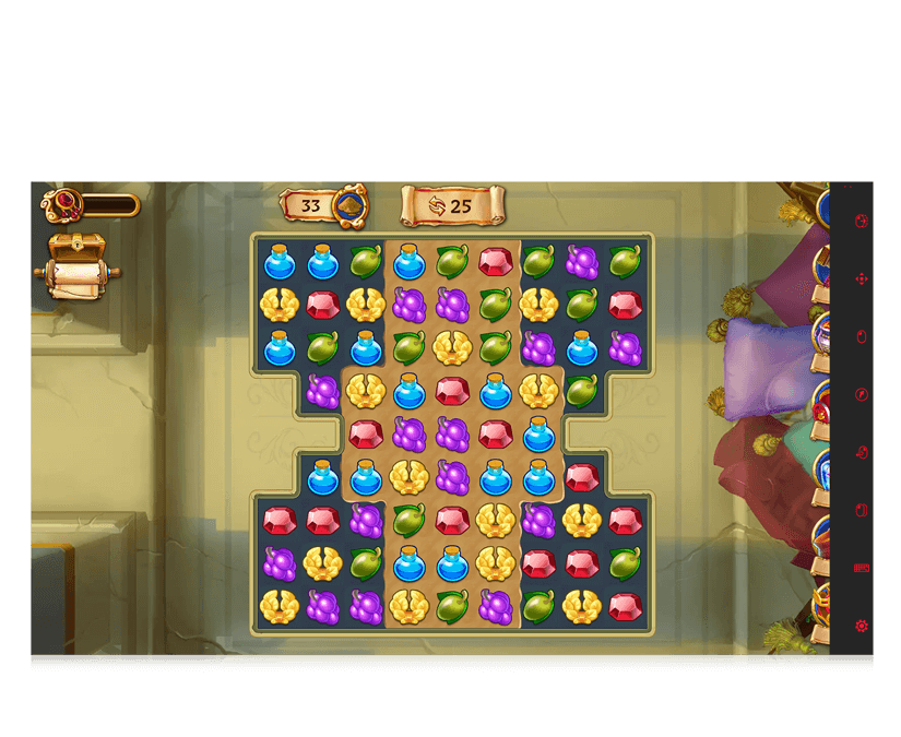 Jewels of Rome eye gaze game match-3 screenshot